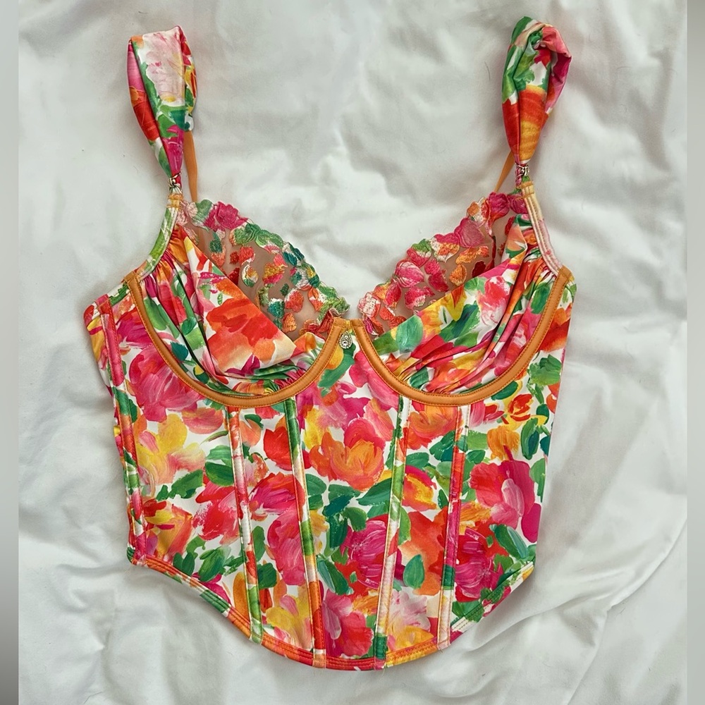 Bydee Aus Floral Bustier Top